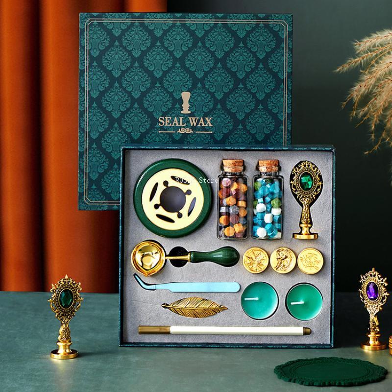 Ensemble de tampons de sceau d - Wax Seal Stamp Set avis et prix