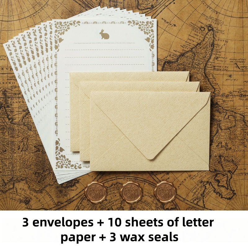 Lot de 16 Enveloppes Vintage e - Wax Seal Stamp Set avis et prix